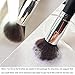 Qivange Makeup Brushes Synthetic Powder Foundation Eyeshadow Lip Kabuki Brush Set with Pouch