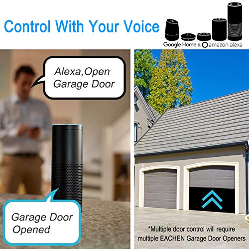 EACHEN-Controlador-de-Puerta-de-Garaje-WiFi-funciona-con-AlexaGoogle-HomeSonoffEwelink-APPIFTTT-Controle-la-Puerta-de-su-Garaje-desde-cualquier-parte-del-mundo