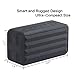Youmoon Wireless Bluetooth Rugged Speaker With Microphone | Portable, Waterproof & Dustproof Music System With Great Compatibility | Auto Shut Off, Rechargeable Battery & HD Sound | Hanging Carabiner