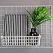Kaforise Multifunction Mesh Wire Metal Wall Grid Panel Mounted Storage Basket Organizer/Balcony Plant Holder/Shelf Flower Pots Holder White