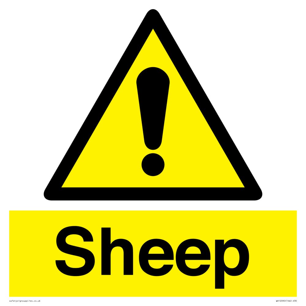 Sheep Sign - 300x300mm - S30