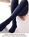 VERO MONTE 2 Pairs Wave Elastic Soft Opaque Pantyhose Tights (Black + Nude, S-M)
