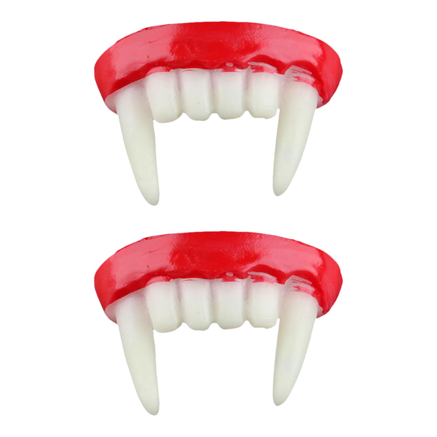 RmKbe 2pcs Halloween Vampire Teeth Vampire Costume Accessories Halloween Vampire Fangs Zombie Fangs Cosplay Props for Masquerade Theme Party