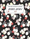 TEACHER LESSON PLANNER 2020-2021 VIP: Beautiful Weekly and Monthly Teacher Planner and notebook/ Academic Year Lesson Plan and Record Book with a ... through 30 June 2021 / 8.5*11 in 144 Pages.