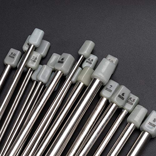 5 Knitting+BCMRUN+Stainless+11Pair+11+Large+eye