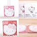 Sanrio Hello Kitty Big Face Sticky Note Memo Pad Post It 2pc : Red and Pink
