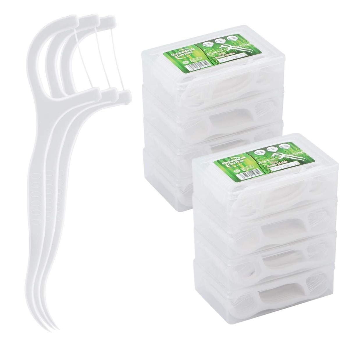 400 Pcs Dental Floss Picks Dental Floss Stick Disposable Interdental Flossers with Portable Travel Case for Family, Hotel and Travel
