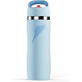 Gatorade 'Overtime' 32oz Stainless Steel Water Bottle, Straw Cap, Light Blue