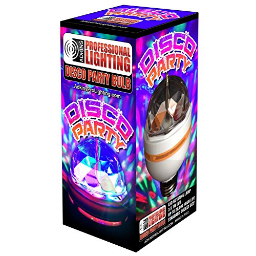 LED Disco Party Bulb, Disco Light, DJ Light for Party's, Chrystal Ball Effect - Ships from USA - Thumbnail 2