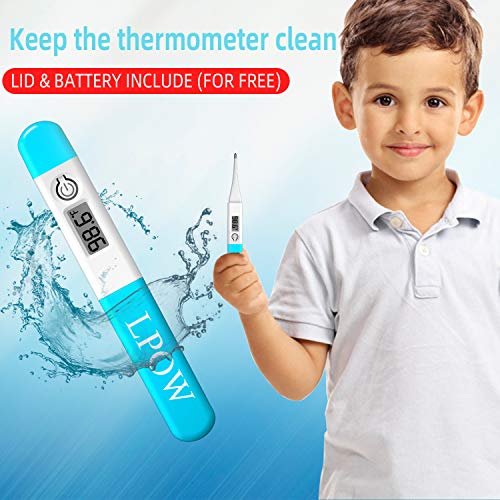 Digital Thermometer, LCD Basal Body Thermometer, Waterproof, Accurate
