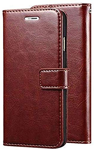 Wurzel Flip Cover for Moto G5 Plus, Luxury Look Wallet Stand Flip Cover Case for Motorola Moto G5 Plus (Brown)