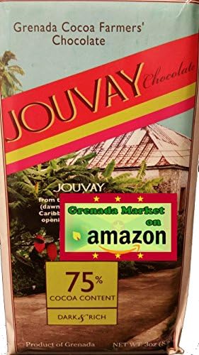 "Jouvay" 75% Chocolate, Dark &amp; Rich - Grenada Cocoa Farmers (3.5oz)