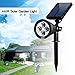 AMIR Solar Spotlights Outdoor Upgraded, Waterproof 4 LED Solar Security Landscape Lights, Adjustable Solar Garden Light with Auto On/Off for Yard Driveway Pathway Pool Patio (2 Pack, White)