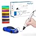 Merlion 3D Pen for Kids,Toys for Kids 3D Pen with 1.75mm PLA Filament Pack of 12, Each Color 10 Feet, 3D Printing Pen with OLED Screen is for Kids,Artist, Adults Upgraded