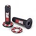 MOTORCYCLE DIRT PIT BIKE GRIPS MOTOCROSS HANDLE BAR 7/8 RUBBER GEL DUAL DENSITY MX GRIPS (Red)