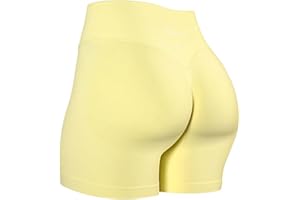 AUROLA Influence Workout Shorts for Women,2.5 3.5 4.5 5.5 6.5 No Roll Up Squat Proof Scrunch Seamless Compression Gym Short