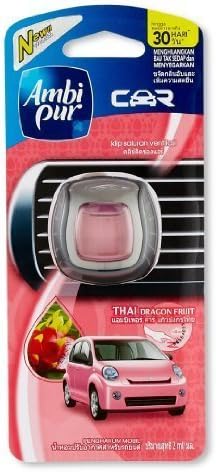 Ambi Pur Car Vent Clip Air Freshener Thai Dragon Fruit 2ml-each by Thai Health Care