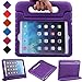 BMOUO Kids Case for iPad Mini 1 2 3 - Shockproof Convertible Handle Stand Case Cover for Apple iPad Mini 1st 2nd 3rd Generation Tablet, Purple