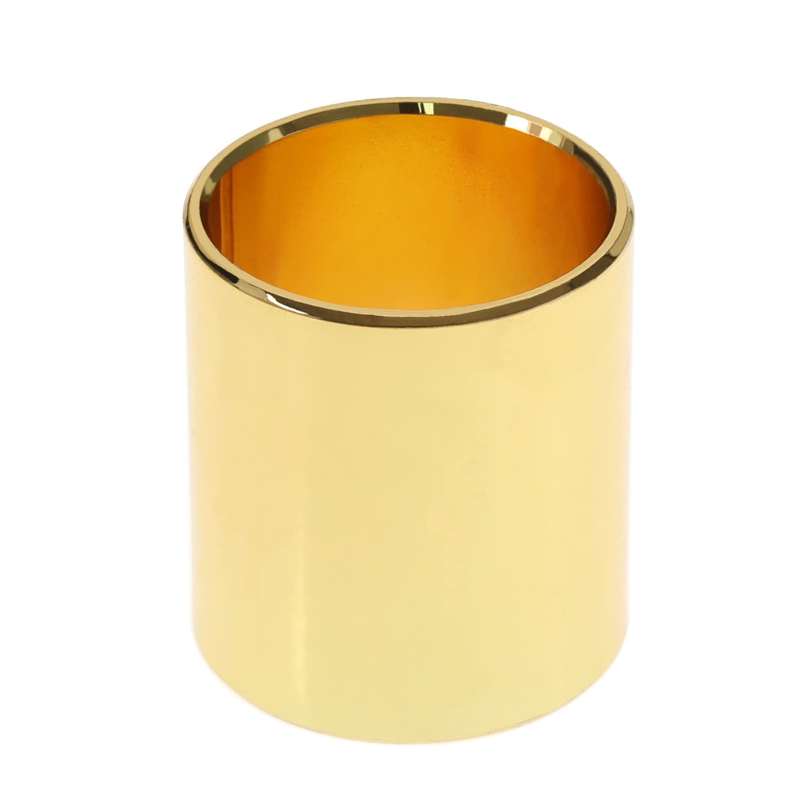 OTOTEC Guitar Knuckle Slide Stainless Steel Guitar Fret Slide 25mm OD 21mm ID 28mm Height for Electric Folk Guitar Bass Mandolin Banjo Stringed Instruments Gold