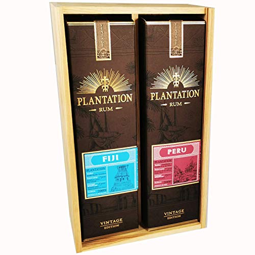 Mix Plantation Rum - Fidschi 2009 Rhum/Peru 2006 Rum im Koffer - In Holzkiste – Bild 2