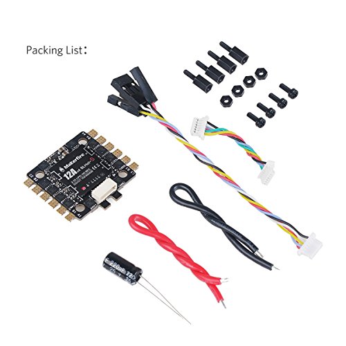 BLHeli-S 4-in-1 12A ESC Electric Speed Controller 2-3s LiPo Support Dshot 150/300/600 for FPV Racing Drone Multirotor