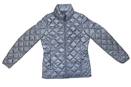 32 Degrees Heat Womens Packable Jacket Cloud Cover Tweed Medium