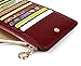 YALUXE Women's RFID Blocking Genuine Leather Wallets Cell Phone Pocket Card Holder Organizer Coin Purse with Zipper Pocket