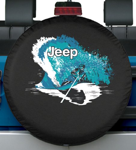 32-33" Premium Jeep Tire Cover - Water Ski Design - Fits Jeep Wrangler JK
