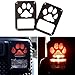 Black Dog Paw Stainless Steel Guard Light Cover Kit for Jeep Wrangler JK JKU Unlimited Rubicon Sahara X Off Road Sport Exterior Accessories Parts 2007 2008 2009 2010 2011 2012 2013 2014 2015 2016 2017