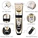 Pet Grooming Clipper Kits ShineMore Low Noise Rechargeable Cordless Quiet Pet Groomer with 4 Comb Attachments and 4 Extra tools for Dogs Cats and Other Family Pets (Black + Gold)