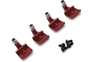 For WPL C54 C54-1 C64-1 C74 C74-1 1/16 Remote control car parts for the rear and rear shock absorber brackets confident(Rojo)