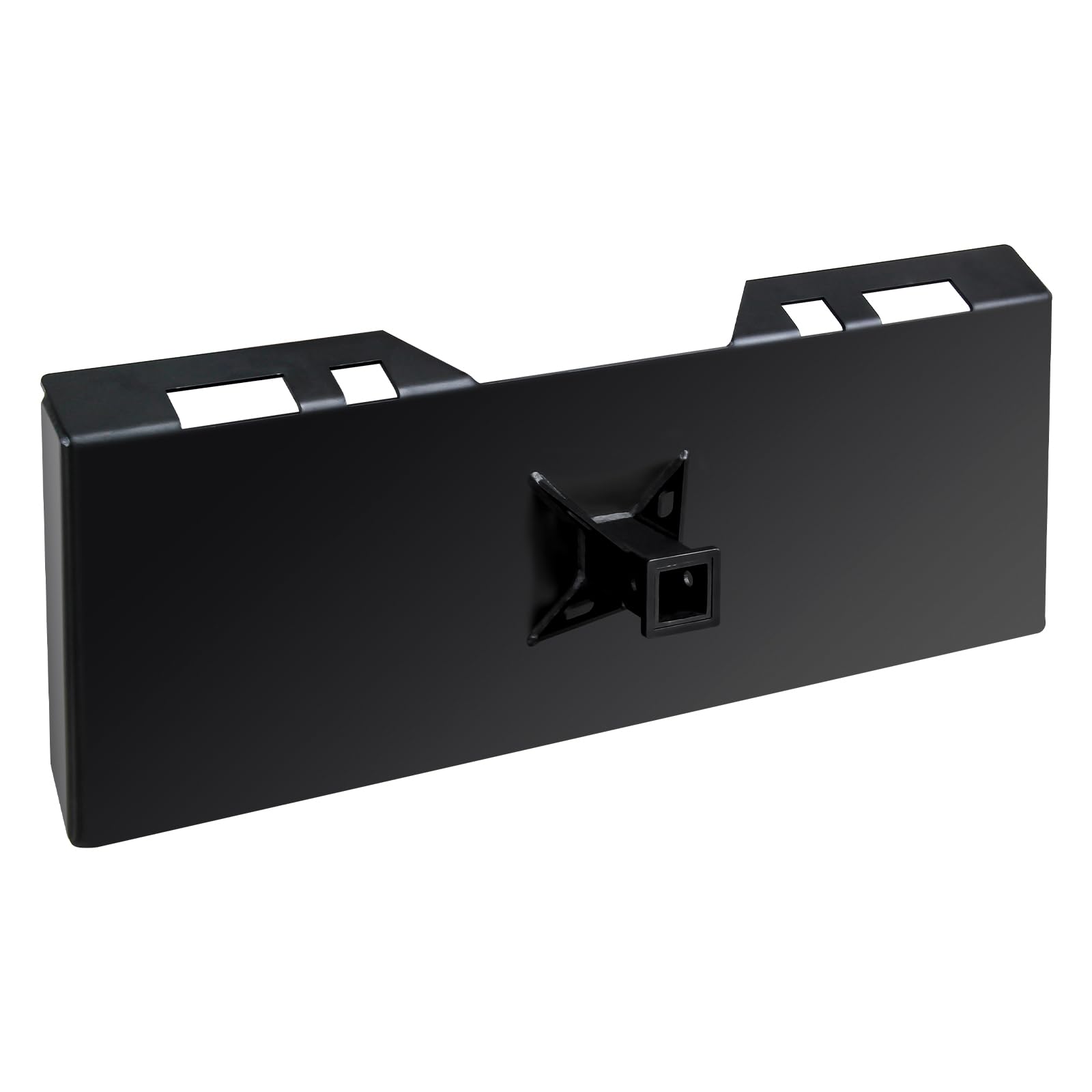 Photo 1 of ****STOCK PHOTO REFRENCE ONLY***Bobcat 3/8" Skid Mount Plate with 2" Trailer Hitch Receiver, Universal Loader Quick Attach Plate