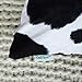 CaliTime Pack of 2 Cozy Fleece Throw Pillow Cases Covers for Couch Bed Sofa Farmhouse Animal Skin Pattern Printed Both Sides 18 X 18 Inches Cow