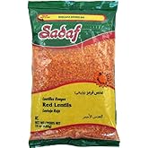 Sadaf Red Lentils Dry 24 oz - Dried lentils bulk - Red Lentil beans - Natural, Vegan, Kosher, Halal