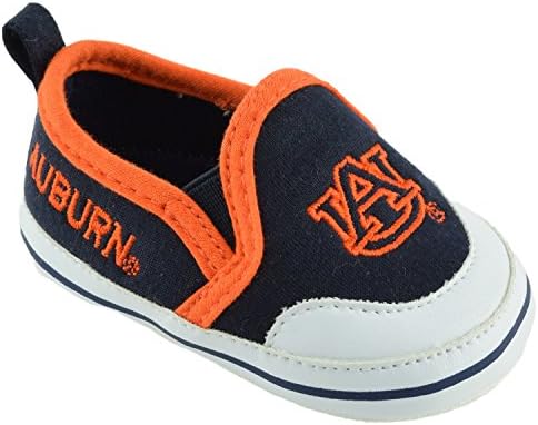 NCAA (Team) Premium Baby Soft Sole Comfortable Shoe featuring Easy on and off tab, Navy,Small = 0-3 Months