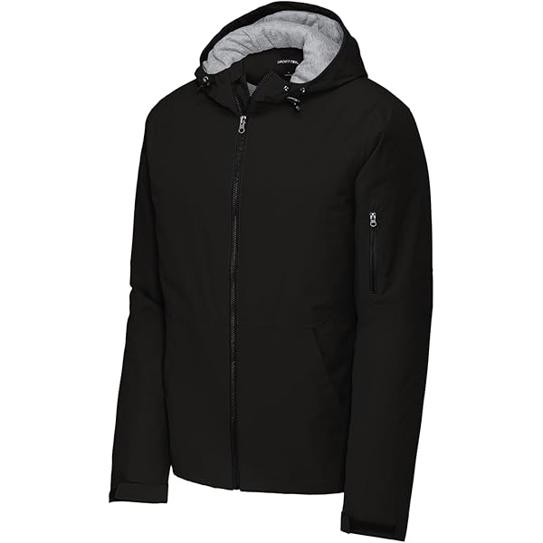 Amazon.com: SPORT-TEK Youth Travel Full Zip Jacket, Black/Black, X