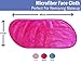 Makeup Remover Cloth Clean Towel, Reusable Facial Cleansing Towel - Chemical Free, Remove Makeup Instantly with Just Water Satisfaction Guaranty (1 Rosy)
