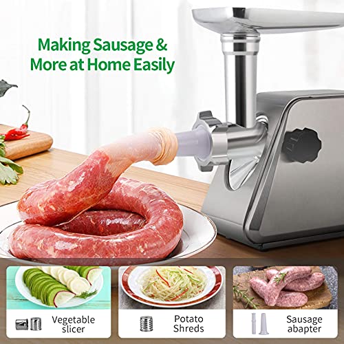 Meat Grinder Electric, ANBULL Electric Meat Grinder Stainless Steel