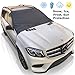 Extra-Large Magnetic Windshield Cover by AR-KA. XL Size - Fits Most Vehicles. 6 magnets, Inside Buckles with Secure Elastic Tire Straps. Best for Ice, Snow, Frost and Sun Protection.