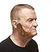 Mustaches Realistic, L Shaped Fake Mutton Chops Sideburns, Brown