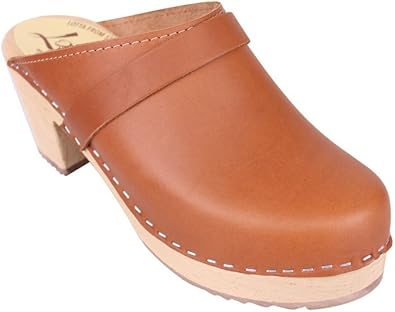 swedish leather clogs