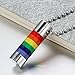 Moluss Enamel Pride Rainbow Stainless Steel Cylinder Gay Lesbian LGBT Jewelry Pendant Necklace