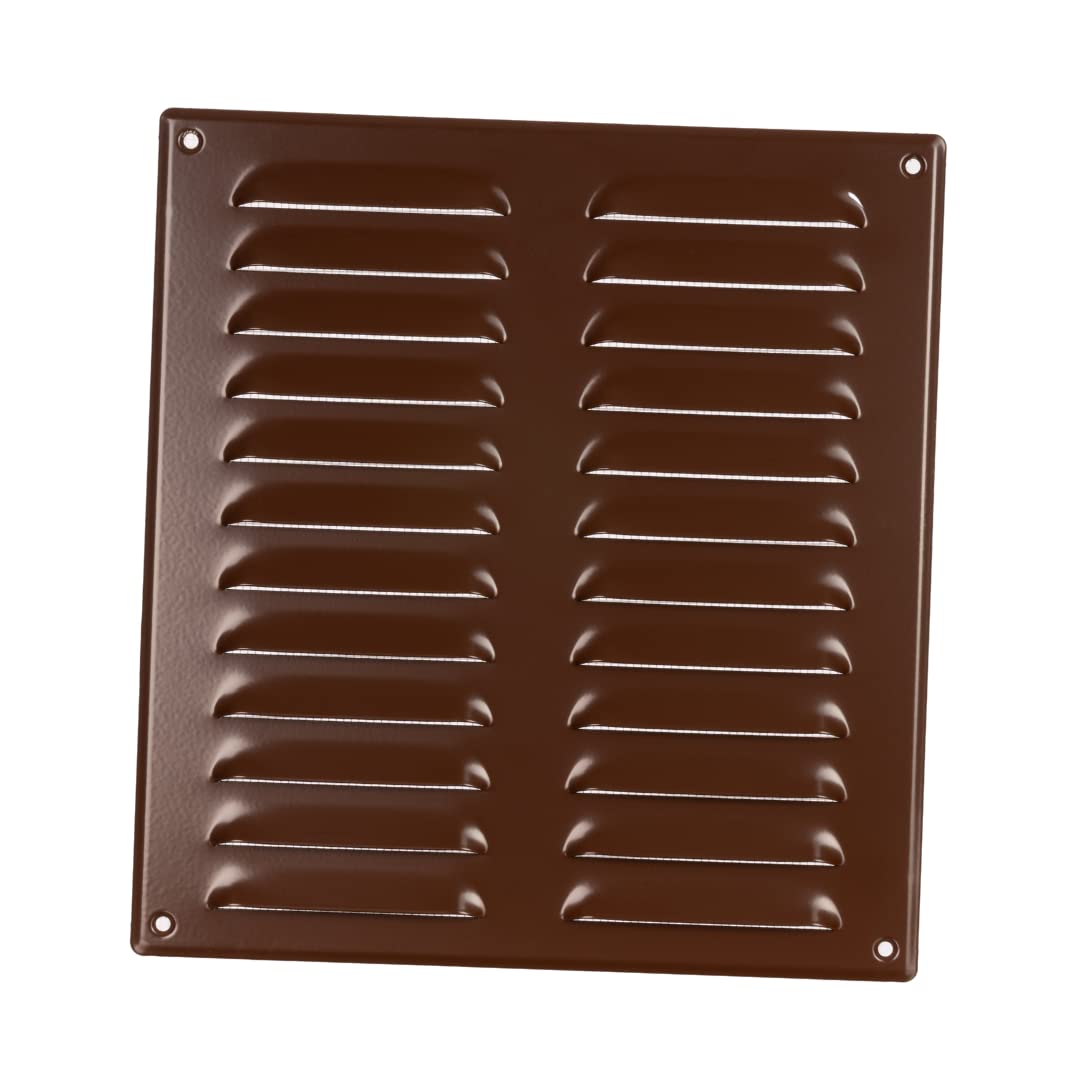 260x280mm / 10x11'' Air Vent Grille Cover Brown Ventilation Cover Metal with Insect Protection mr2628b
