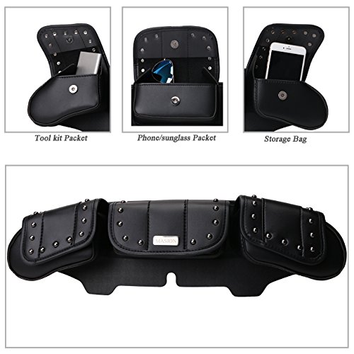 Jade Windshield Bag Saddle 3 Pouch Pocket Fairing For Harley Touring Electra Street Glide Most Motorcycles