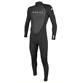 O'Neill Men's Reactor-2 3:2mm Back Zip Full Wetsuit, Lightweight Warmth with Good Flexibility for Surfing, Paddleboarding, Kayaking