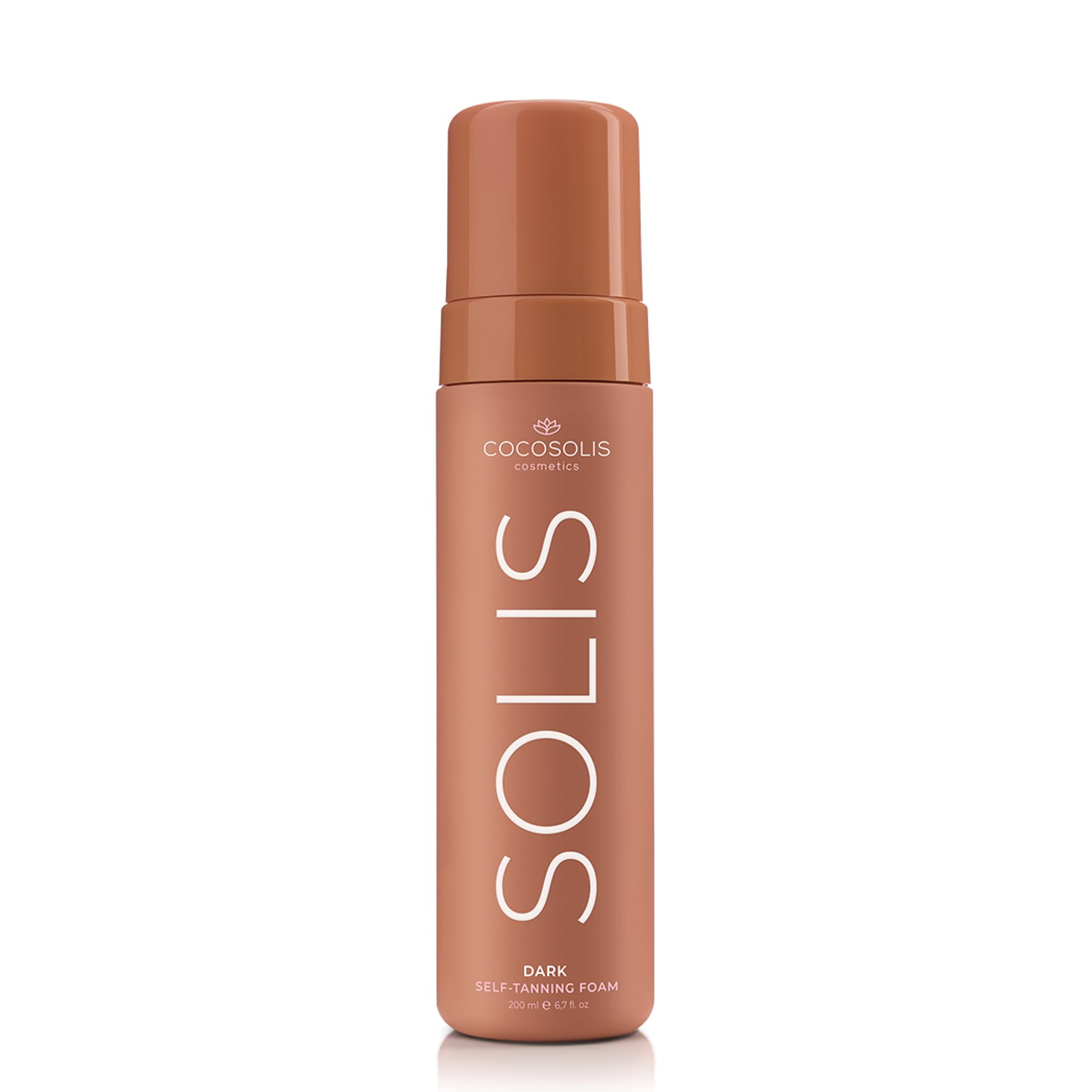 COCOSOLIS SOLIS Dark self-tanning lotion for face and body, mousse for a rich, natural and long-lasting tan, with plant-based DHA (200 ml)