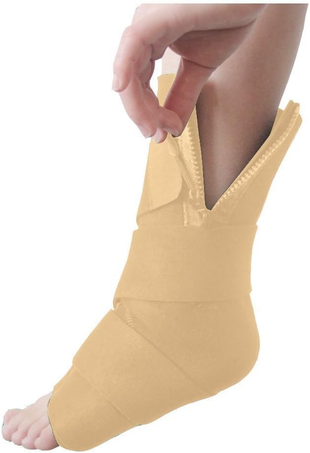 Health Bargain Compression Ankle Support with Zipper For Weak or Injured Ankles Doctor Recommended (2)