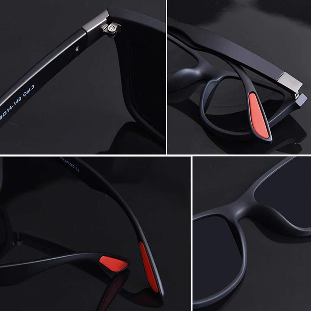 Yunlong Driving Polarized Sunglasses for Men Aluminum Mens Sunglasses Driving Rectangular Sun Glasses For Men/Women (Blue Grey)