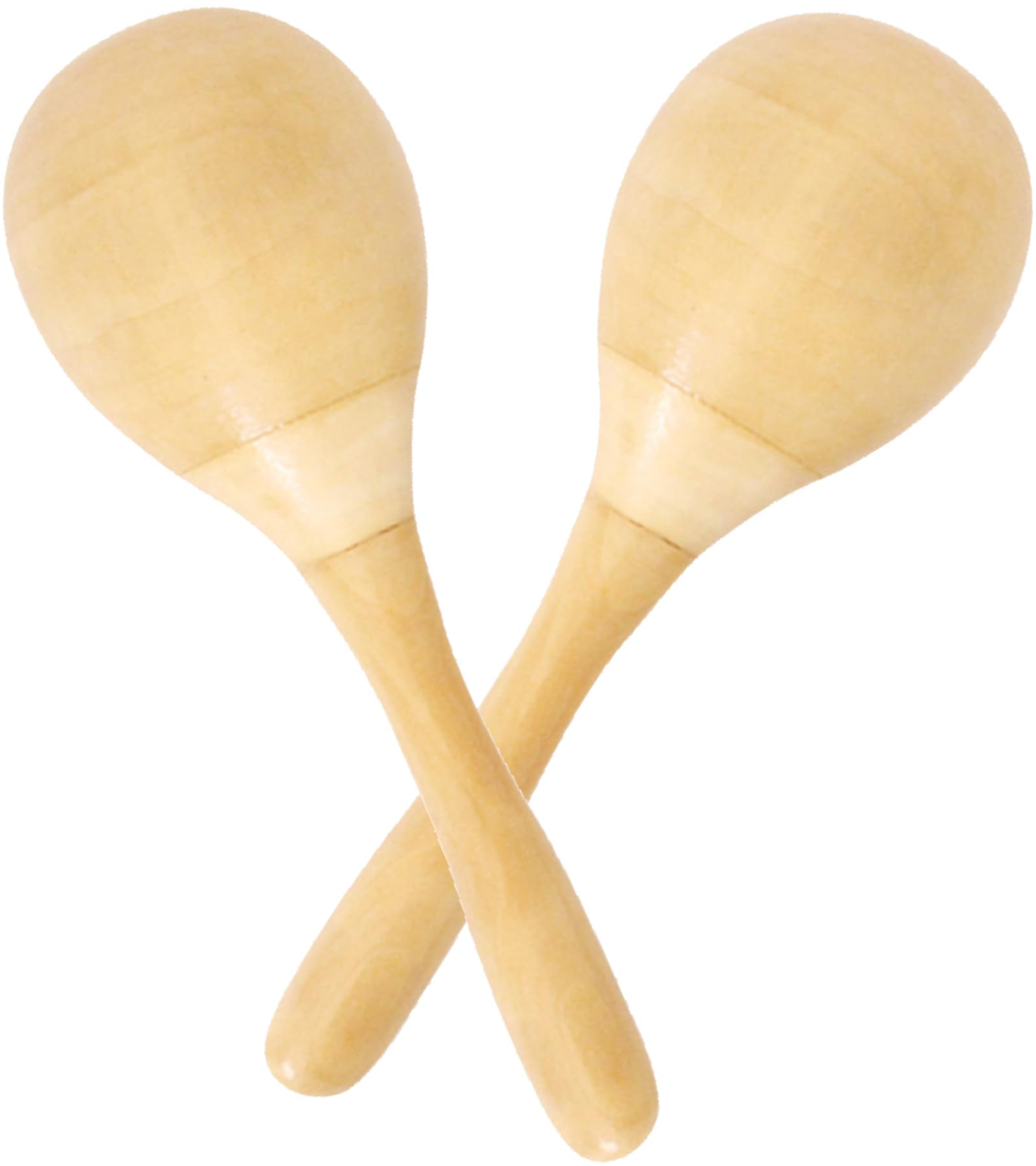 A'sTool マラカス 楽器 2本 セット 木製 無地 シェーカー 打楽器 パーカッション 絵が描ける リトミック 音楽 お絵描き ペア商品画像