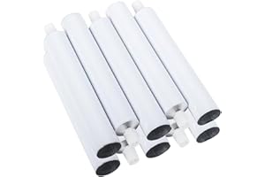 Baoblaze Lot de 10 tubes de dentifrice vides en aluminium rechargeables pour le stockage de peinture, pots compressibles pour